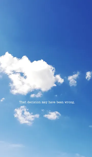 [LINE着せ替え] その決断は間違っていたかもしれない。の画像1