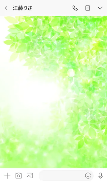 [LINE着せ替え] 癒しの新緑の画像3