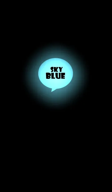 [LINE着せ替え] Sky Blue In Black v.4 (jp)の画像1