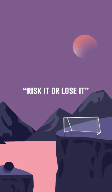 [LINE着せ替え] Risk it or lose it - フットボールロバの画像1