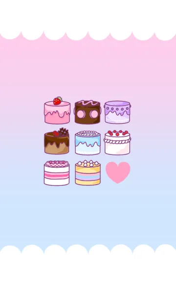 [LINE着せ替え] ゆめかわいいケーキの画像1