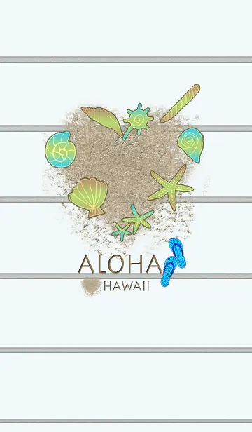 [LINE着せ替え] ハワイ＊ALOHA+105の画像1