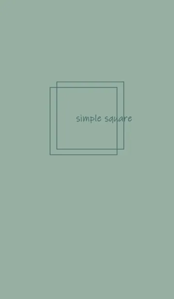 [LINE着せ替え] simple square =dusty green=**の画像1