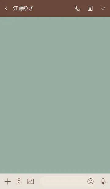 [LINE着せ替え] simple square =dusty green=**の画像3