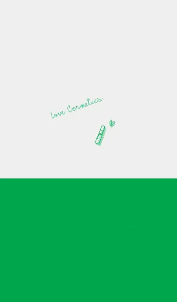 Love Cosmetics green whiteの着せ替えメイン画像