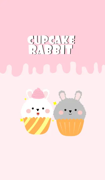 [LINE着せ替え] Cupcake Rabbit Theme (jp)の画像1
