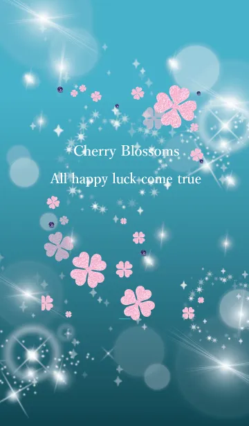 [LINE着せ替え] 青 : 幸運の桜とラピスラズリの画像1