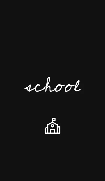 [LINE着せ替え] School Dark Mode - Black Themeの画像1