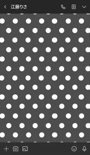 [LINE着せ替え] I LOVE DOT！-POLKA DOT ver.blackの画像3