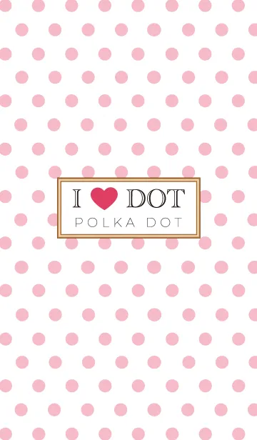 [LINE着せ替え] I LOVE DOT！-POLKA DOT ver.Pinkの画像1