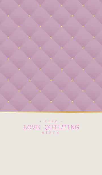 [LINE着せ替え] LOVE QUILTING PINK 28の画像1