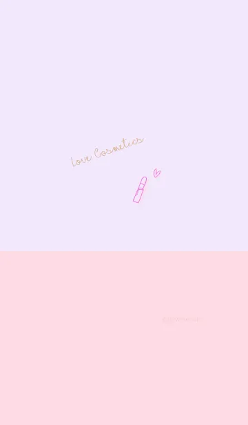 [LINE着せ替え] Love Cosmetics pink purpleの画像1