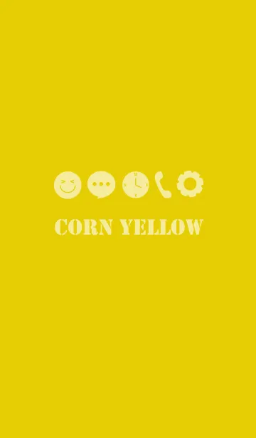 [LINE着せ替え] Corn Yellow Theme Vr.1 (jp)の画像1