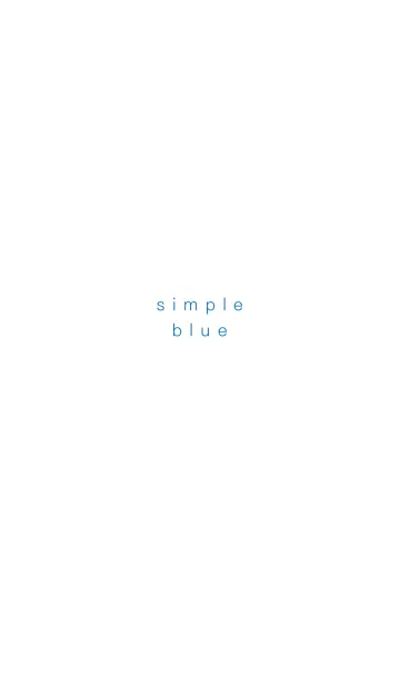 [LINE着せ替え] シンプル/ブルーの画像1