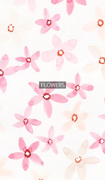 [LINE着せ替え] water color flowers_1127の画像1