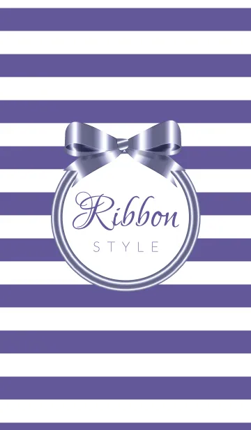 [LINE着せ替え] Ribbon Style-Mauveの画像1