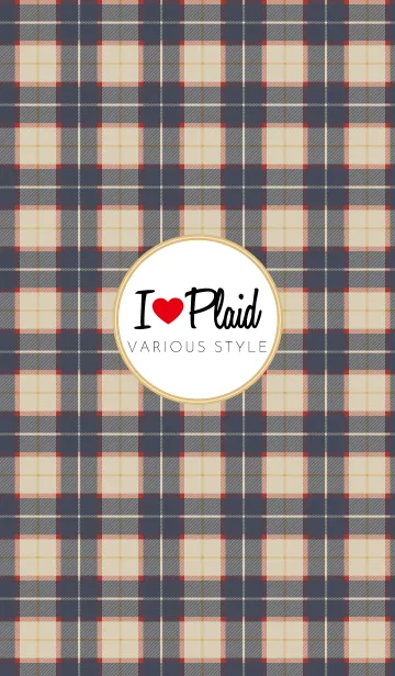 [LINE着せ替え] I LOVE PLAID！-2の画像1