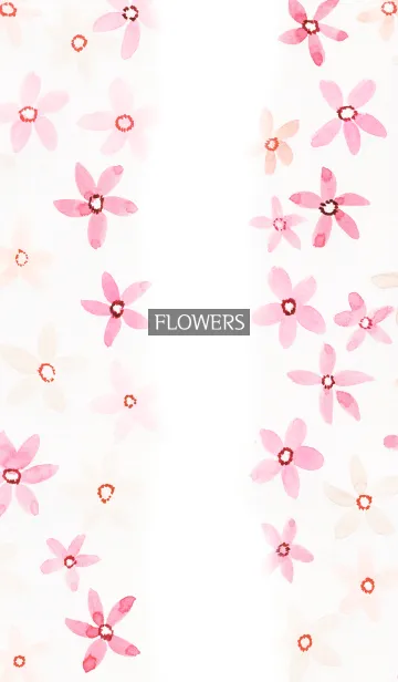 [LINE着せ替え] water color flowers_1129の画像1