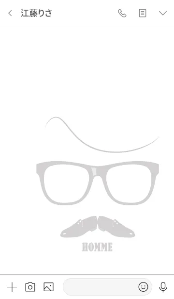 [LINE着せ替え] Hommeの画像3