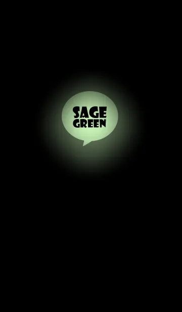 [LINE着せ替え] Sage Green In Black v.4 (jp)の画像1