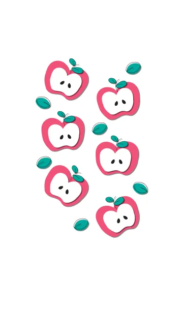 [LINE着せ替え] Yummy apples theme 12 :)の画像1