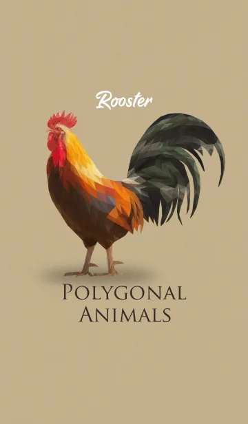 [LINE着せ替え] Polygonal Animals [Rooster]の画像1