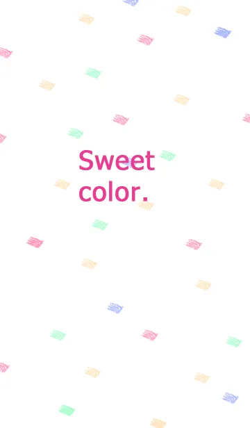 [LINE着せ替え] sweet sweet color.の画像1