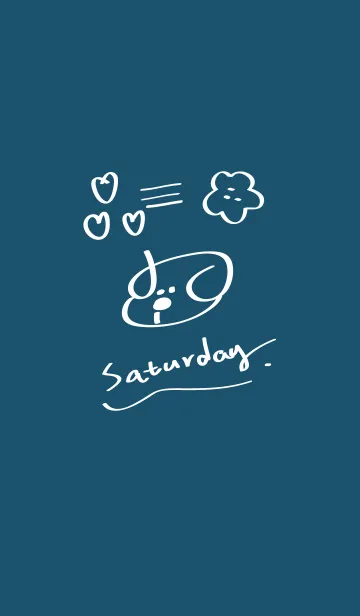 [LINE着せ替え] 土曜日の犬の画像1