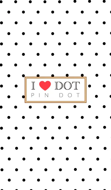 [LINE着せ替え] I LOVE DOT！-PIN DOTの画像1