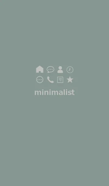 [LINE着せ替え] ミニマリスト **(dusty green)の画像1