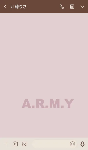 [LINE着せ替え] simple army #dusty purpleの画像3