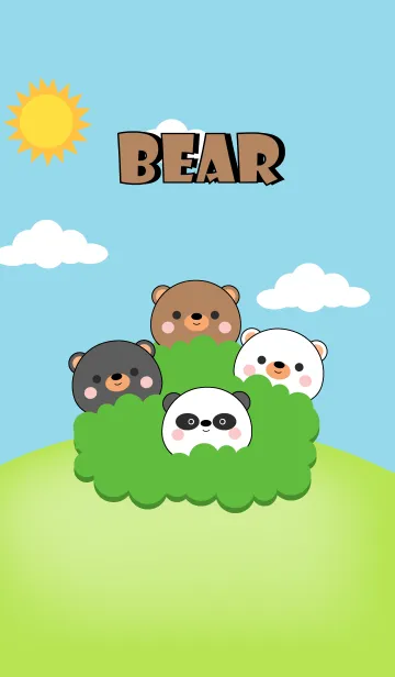 [LINE着せ替え] Mini Love Bear Theme (jp)の画像1