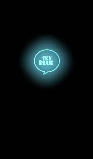 [LINE着せ替え] Sky Blue Neon Theme v.4 (jp)の画像1
