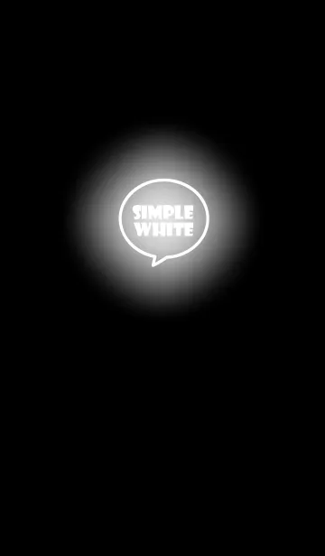 [LINE着せ替え] White Neon Theme v.4 (jp)の画像1