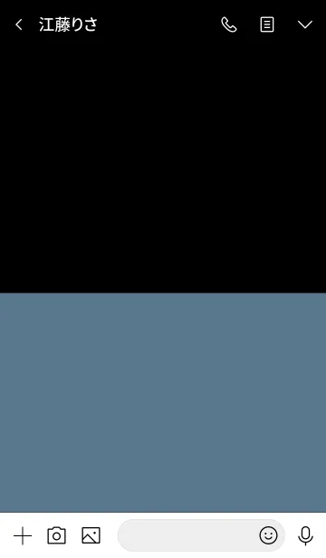 [LINE着せ替え] Stone Blue ＆ Black Theme V.2 (jp)の画像3