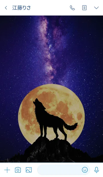 [LINE着せ替え] HOWLING WOLF - Galaxy -の画像3