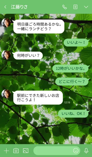 [LINE着せ替え] 新緑－Fresh Greenの画像4