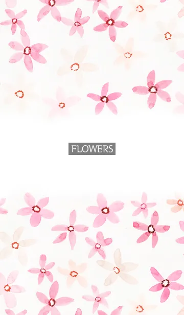 [LINE着せ替え] water color flowers_1128の画像1