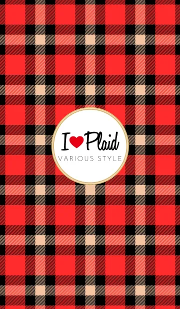 [LINE着せ替え] I LOVE PLAID！の画像1