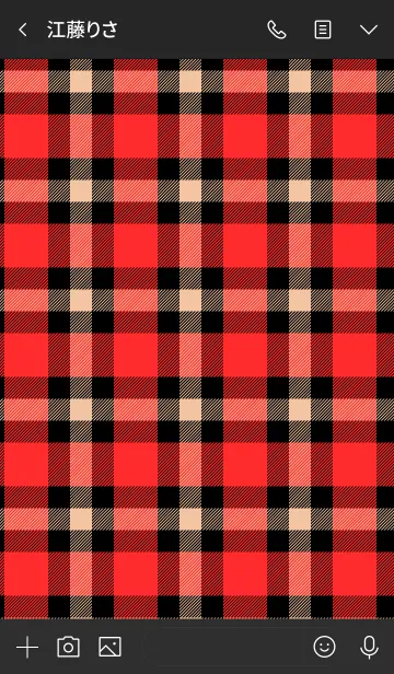 [LINE着せ替え] I LOVE PLAID！の画像3