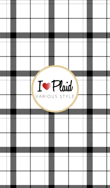 [LINE着せ替え] I LOVE PLAID！-4の画像1