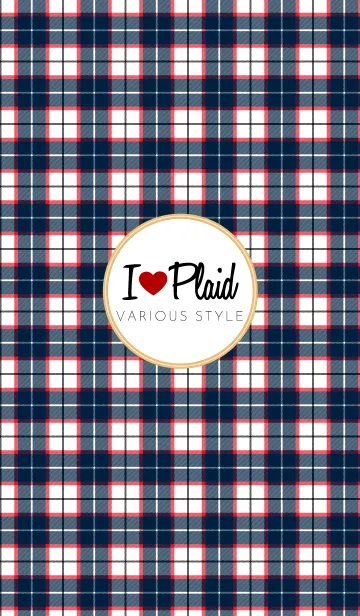 [LINE着せ替え] I LOVE PLAID！-6の画像1