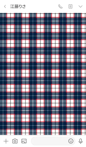 [LINE着せ替え] I LOVE PLAID！-6の画像3