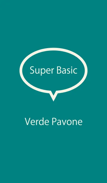 [LINE着せ替え] Super Basic Verde Pavoneの画像1