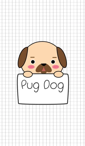 [LINE着せ替え] Love Pug Dog Theme Ver.2 (jp)の画像1