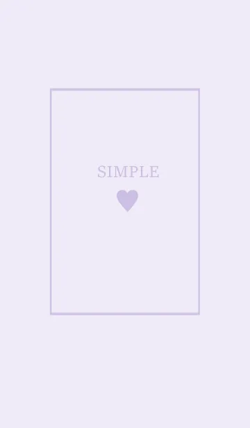 [LINE着せ替え] 大人のシンプルハート=lavender=の画像1