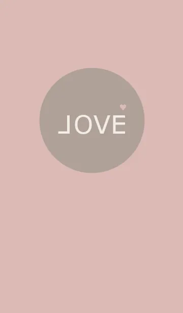 [LINE着せ替え] LOVE =beige pink=の画像1