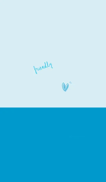 [LINE着せ替え] やさしい シンプル marine blueの画像1