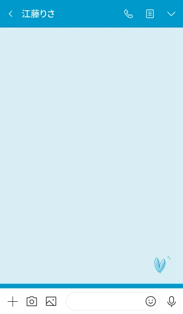 [LINE着せ替え] やさしい シンプル marine blueの画像3