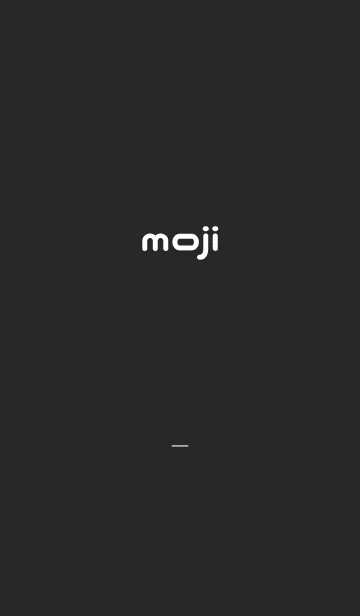 [LINE着せ替え] 黒 : moji 文字着せ替えの画像1